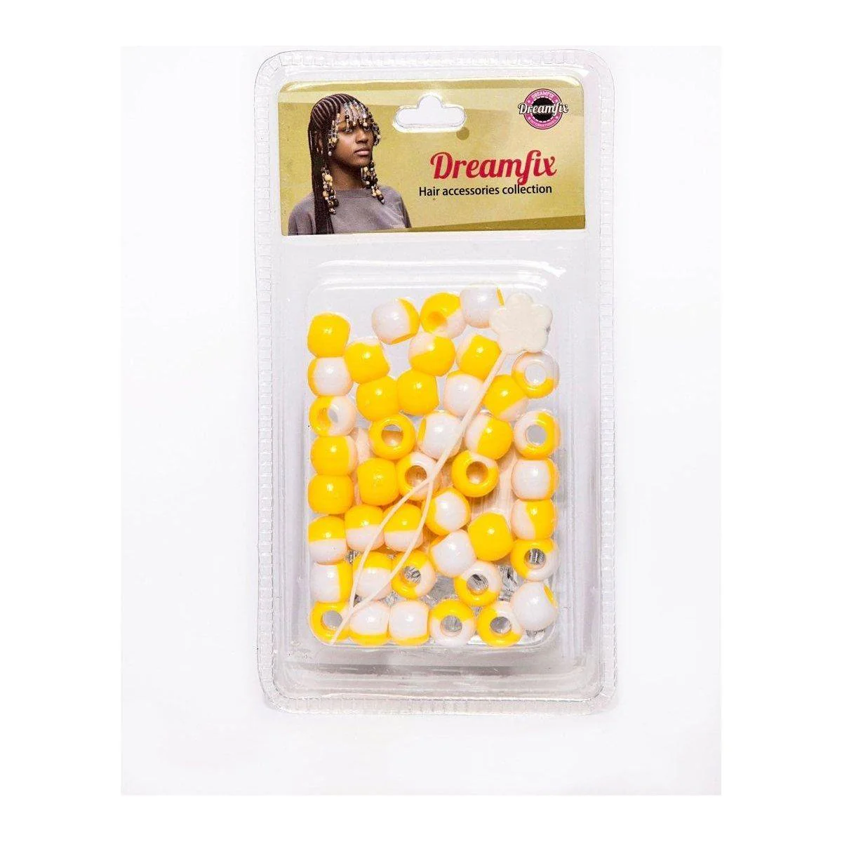 Dreamfix Plastic Hair Beads For Kids Assorted - Image 24