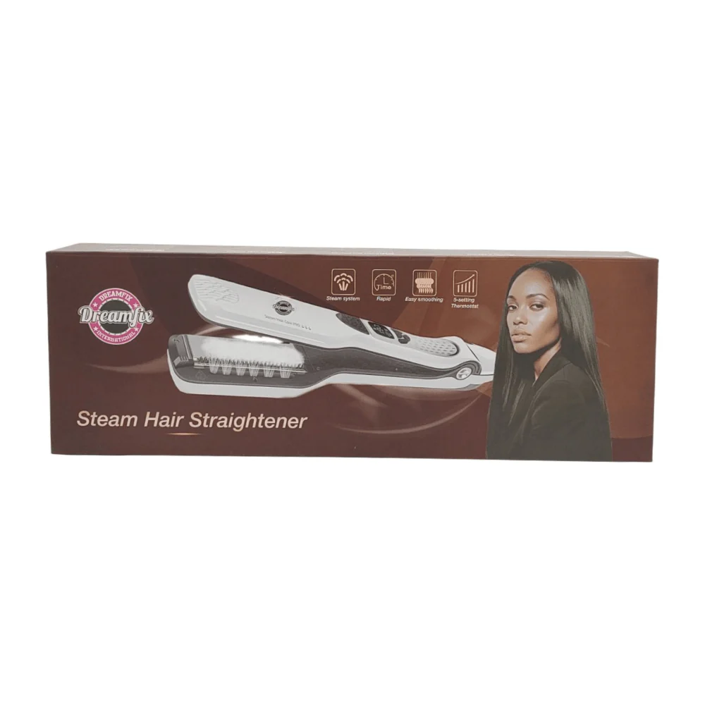 Dreamfix Steam-Infused Nano Brush Straightener (White) - Image 7