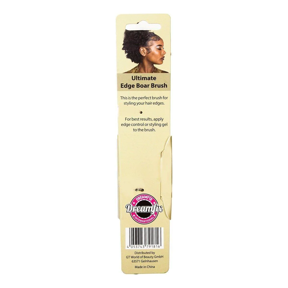 Dreamfix Ultimate Edge Brush 100% Boar Bristles 19.4*1.5*2cm - Image 6