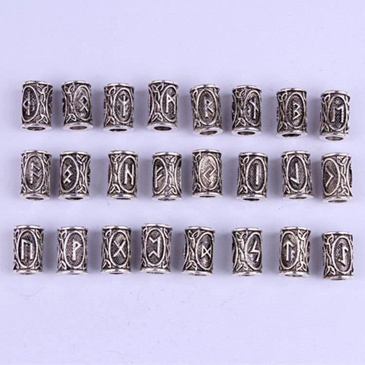 Dreamfix Vintage Silver Viking Letter DIY Bracelets 24pcs - Image 2