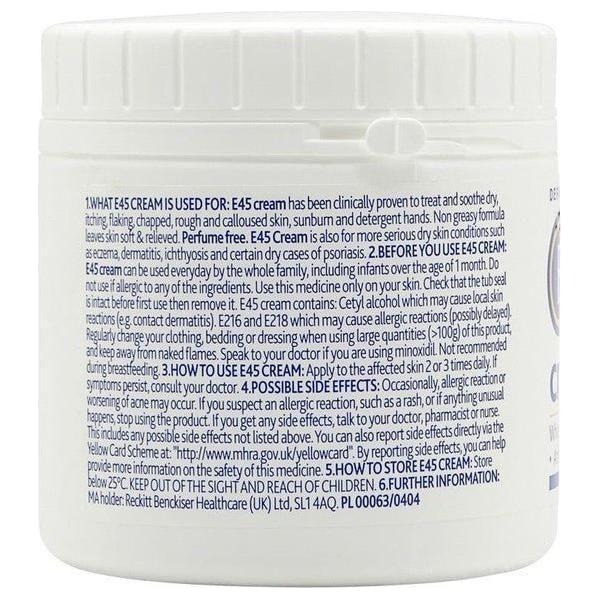 E45 Dermatological Cream Treatment for Dry Skin 350g - Image 3