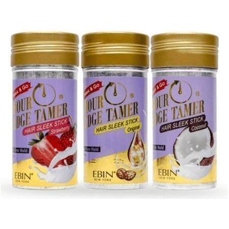 Ebin New York 24 Hour Edge Tamer Sleek Hair Wax Stick Original/Coconut/Strawberry 80ml