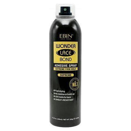 Ebin New York Wonder Lace Bond Adhesive Spray Extreme Firm Hold Supreme 420/180/80 ml - Image 3