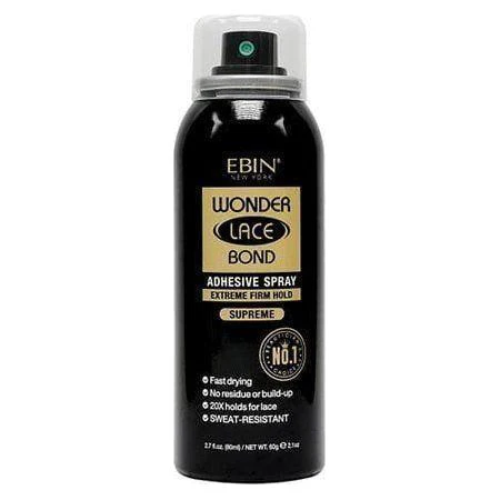 Ebin New York Wonder Lace Bond Adhesive Spray Extreme Firm Hold Supreme 420/180/80 ml - Image 4