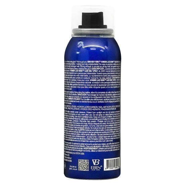 Ebin New York Wonder Lace Bond Lace Melt Spray Silk Protein/Keratin/Vitamin E 80ml - Image 2