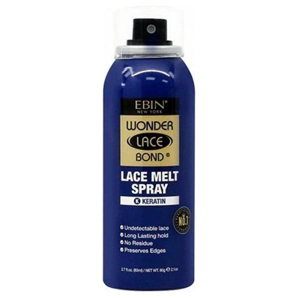 Ebin New York Wonder Lace Bond Lace Melt Spray Silk Protein/Keratin/Vitamin E 80ml - Image 9