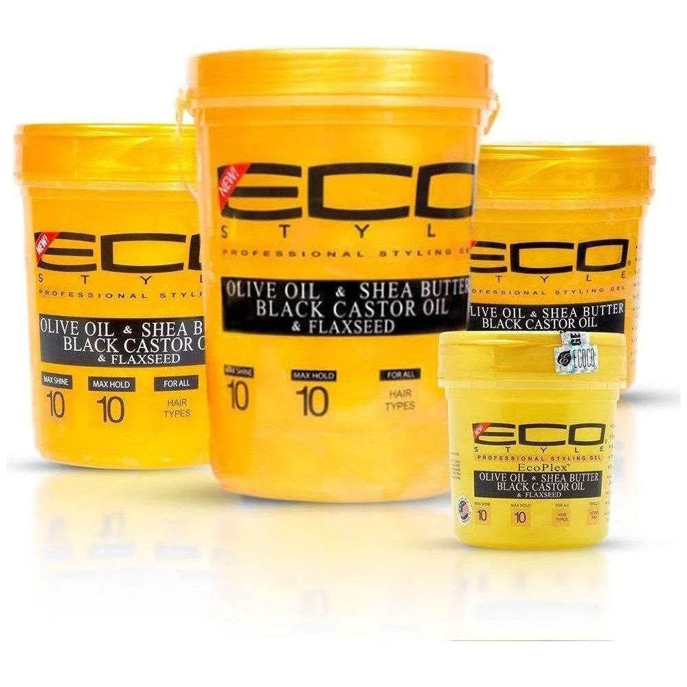 Eco Style Styling Gel Olive Oil & Shea Butter 80oz/16oz/8oz
