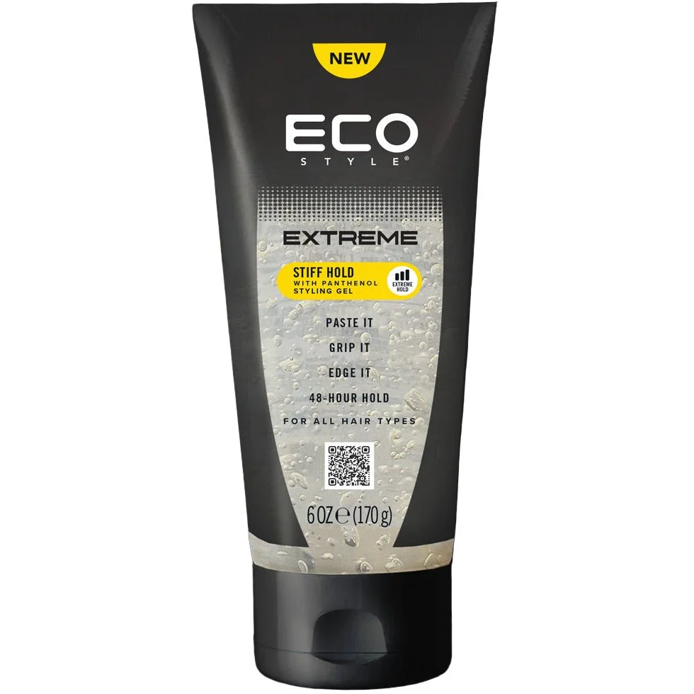 Eco Style Extreme Stiff Hold Styling Gel with Panthenol (6 oz / 170 g)