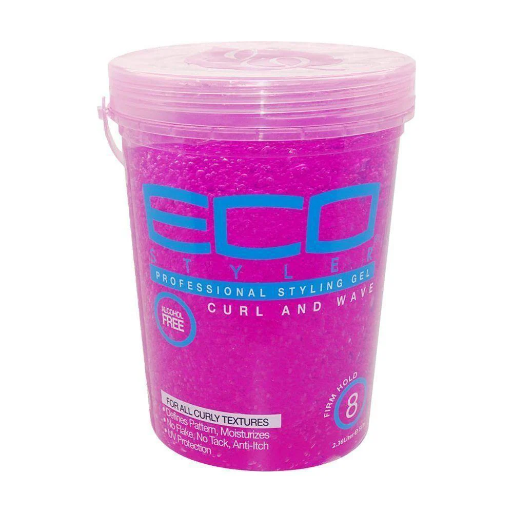 Eco Styler Pink Curl & Wave Firm Hold Styling Gel 32oz/24oz/8oz/16oz/5LB - Image 6