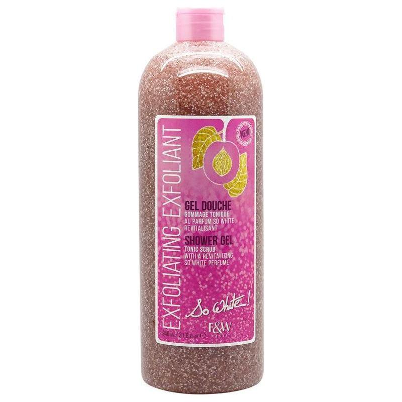 Fair & White Exfoliating Exfoliant Gel Douche Shower Gel Tonic Scrub 940ml