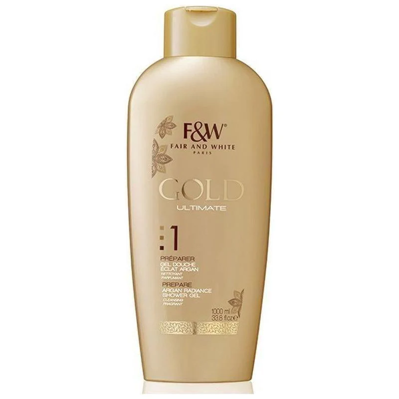 Fair & White Gold Ultimate Argan Radiance Shower Gel 1000ml