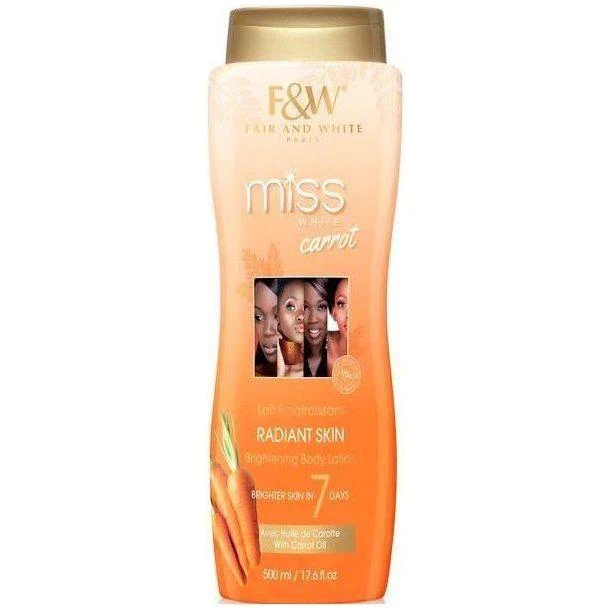 Fair & White Miss White Carrot Brightening Body Lotion 500ml