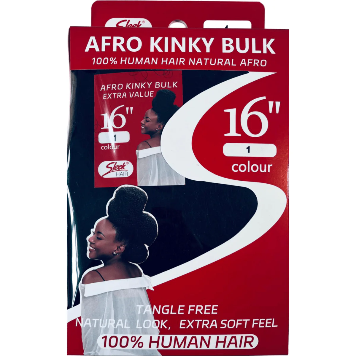 Hair By Sleek Afro Kinky Bulk  16" (Synthetic) - Image 2