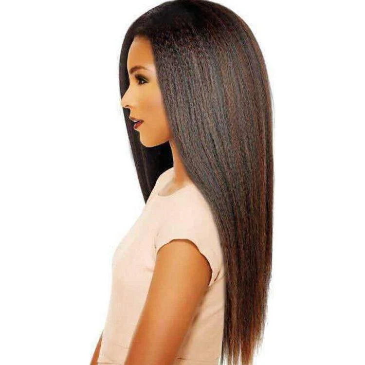 Hair by Sleek Crimp Yaki Weave Kunsthaar