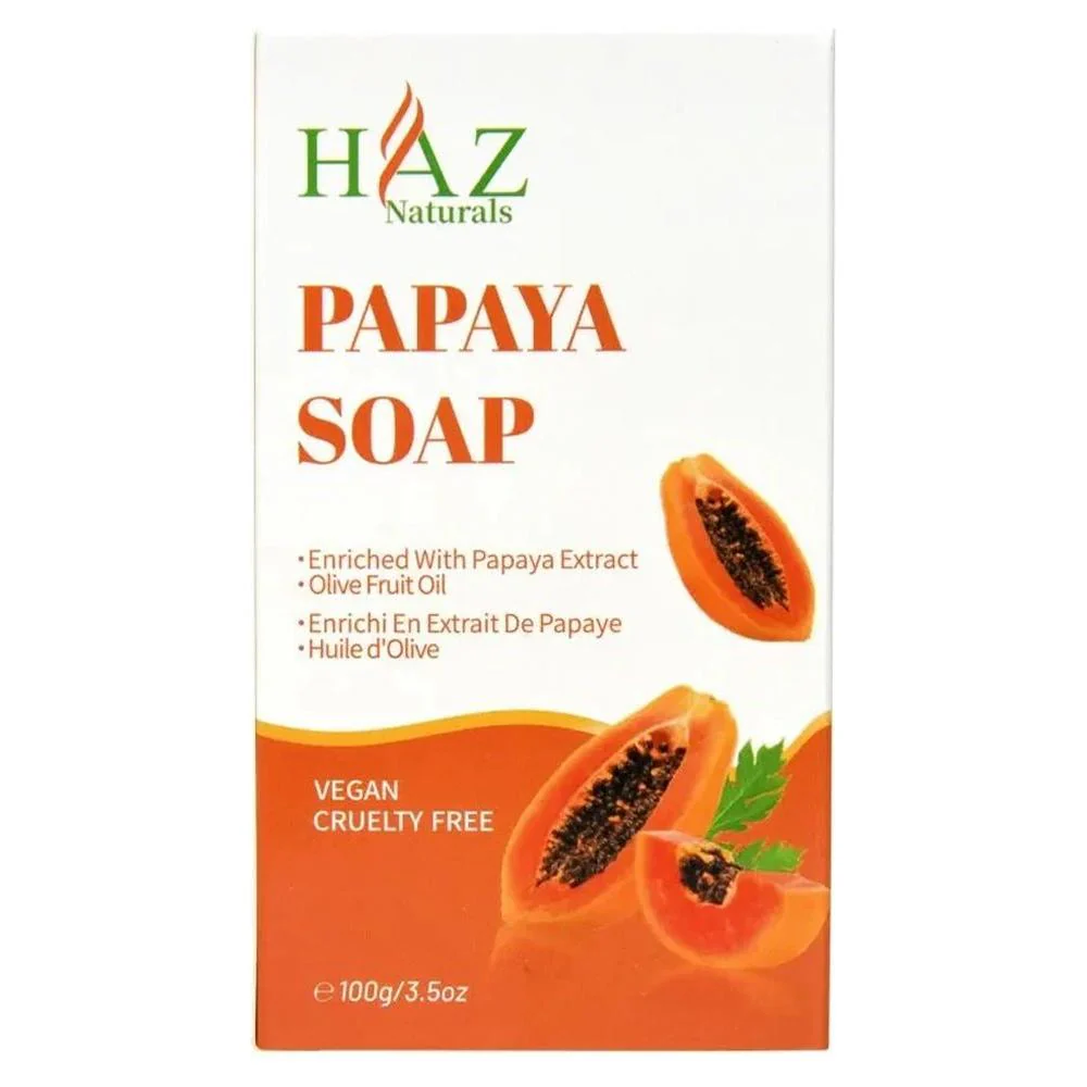 Haz Vegan Cruelty Free Papaya Soap 100g