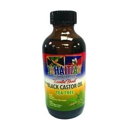 Jahaitian Essential Blend Black Castor Oil & Tea Tree 4oz