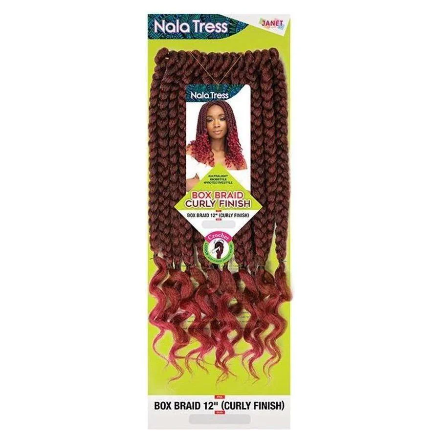 Janet Collection Box Braid Curly Finish 12" Synthetic Hair - Image 2
