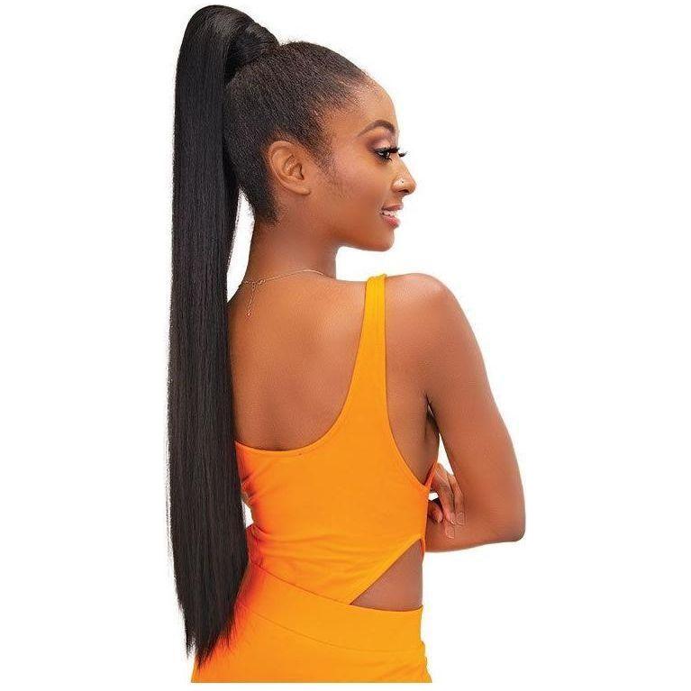 Janet Collection Snatch Wrap Yaky Ponytail Straight 32" - Kunsthaar - Image 2