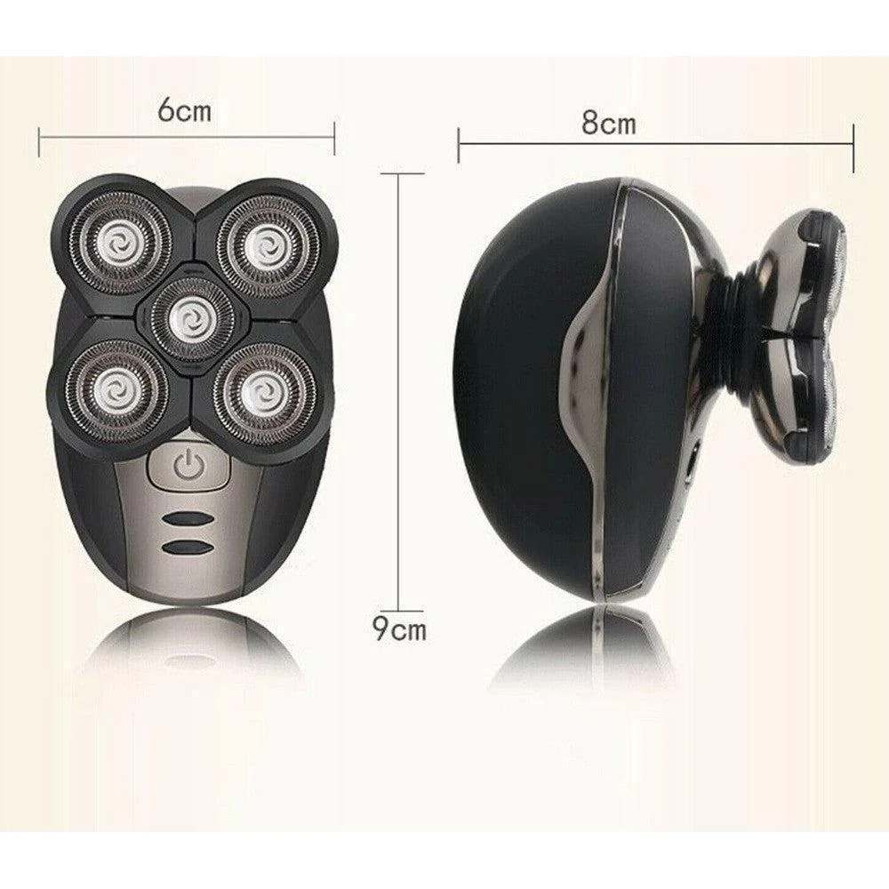 JINDING Electric Head Shaver for Men 5 in 1 Gold - Image 3