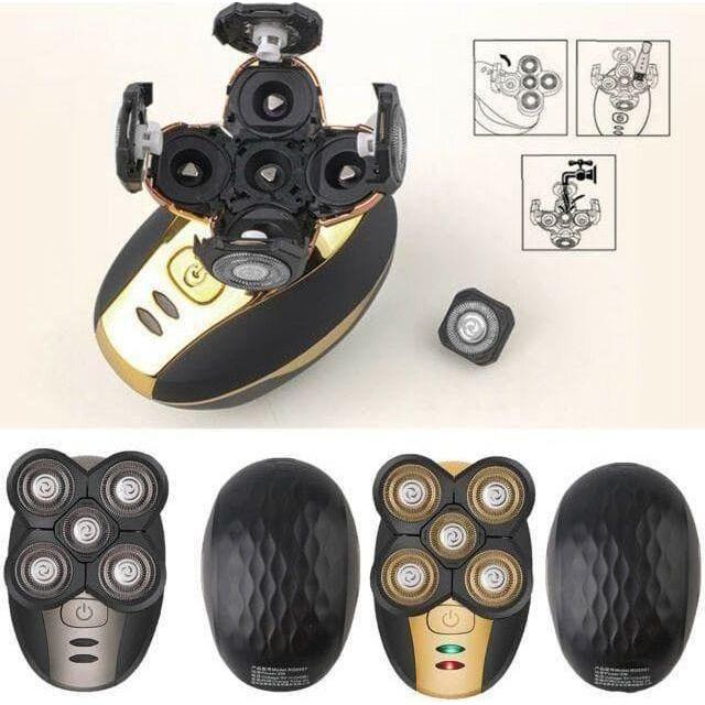 JINDING Electric Head Shaver for Men 5 in 1 Gold - Image 5