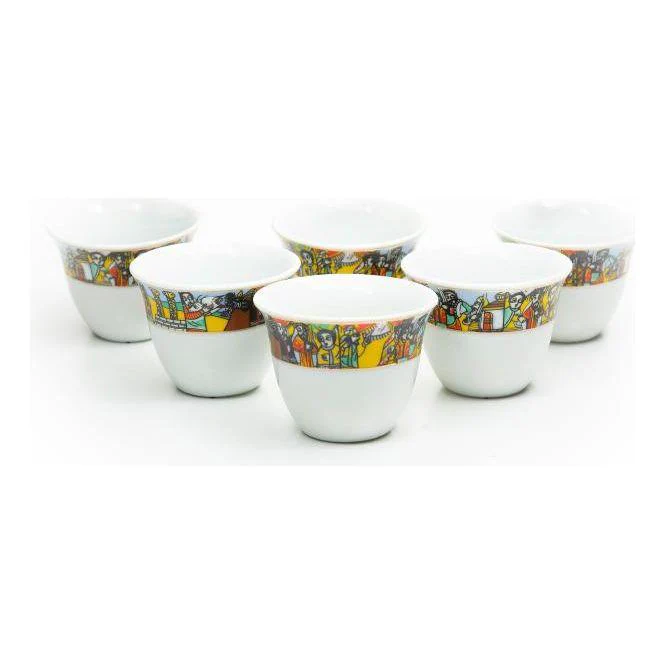 Shewhat Coffee cups and coasters set of 6+6 - Image 5