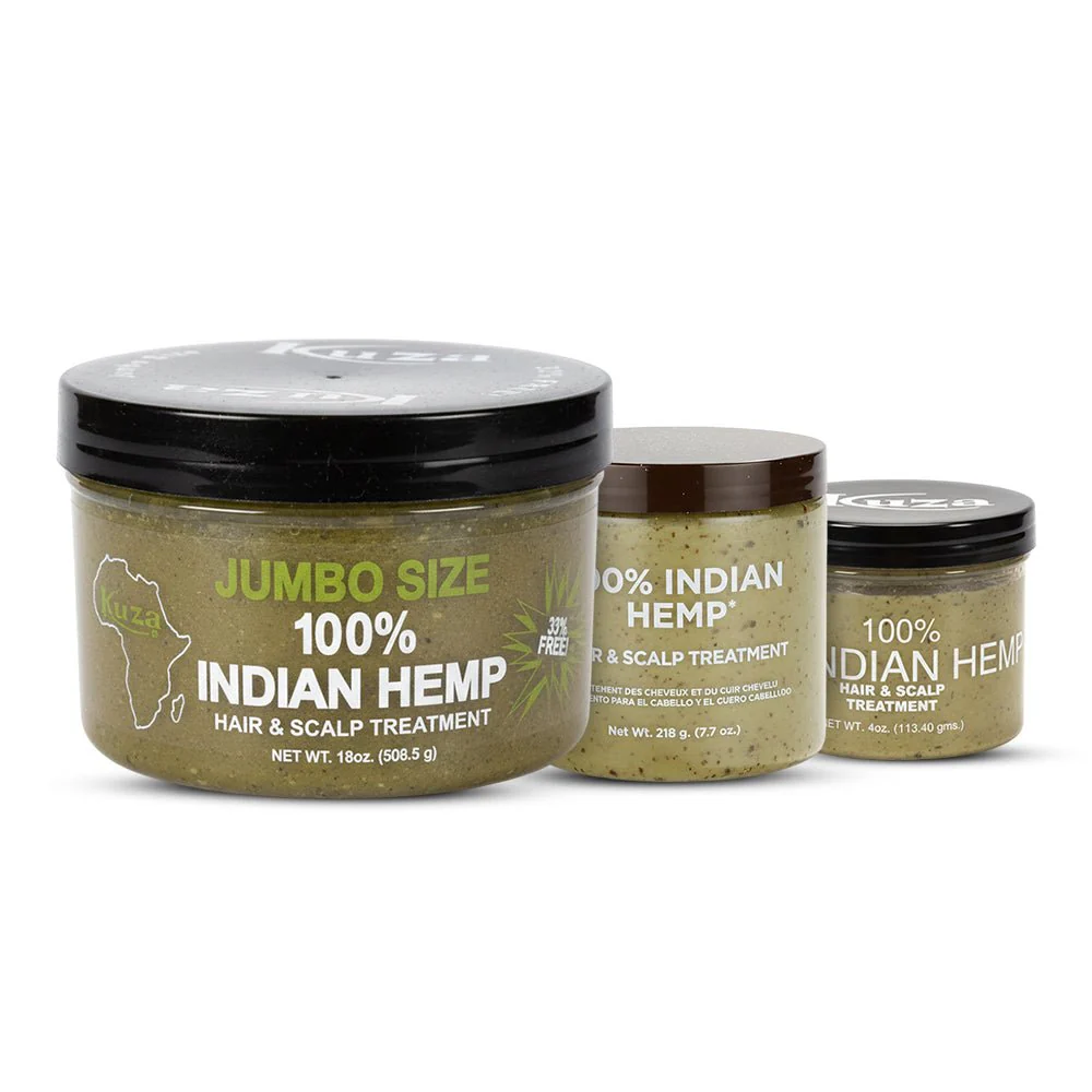 Kuza 100% Indian Hemp Hair and Scalp Treatment (4/7.7/18 )oz