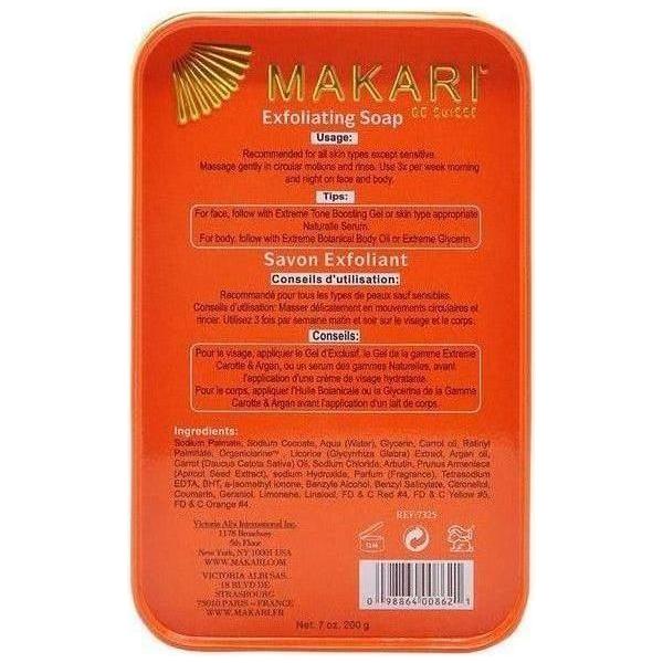 MAKARI Extreme Argan & Carrot Oil Exfoliating Soap 200g - Image 2
