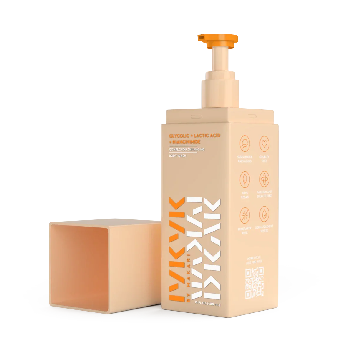 Makari IYKYK Glycolic + Lactic Acid + Niacinamide Body Wash 400ml