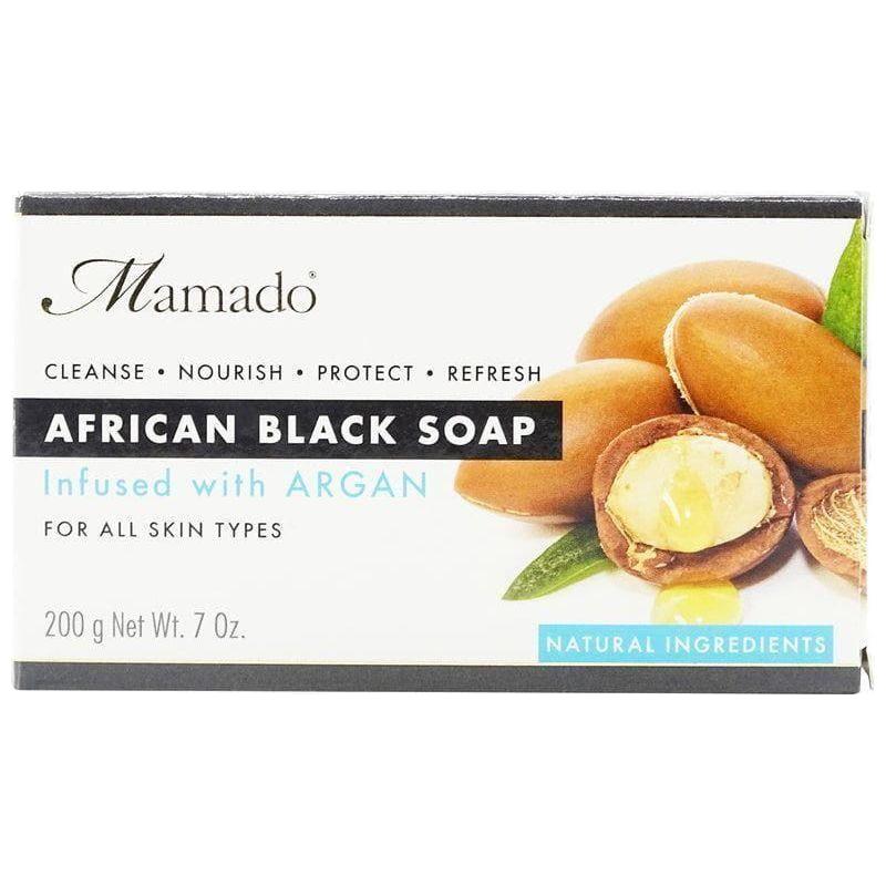 Mamado African Black Soap Infused with Argan 200g