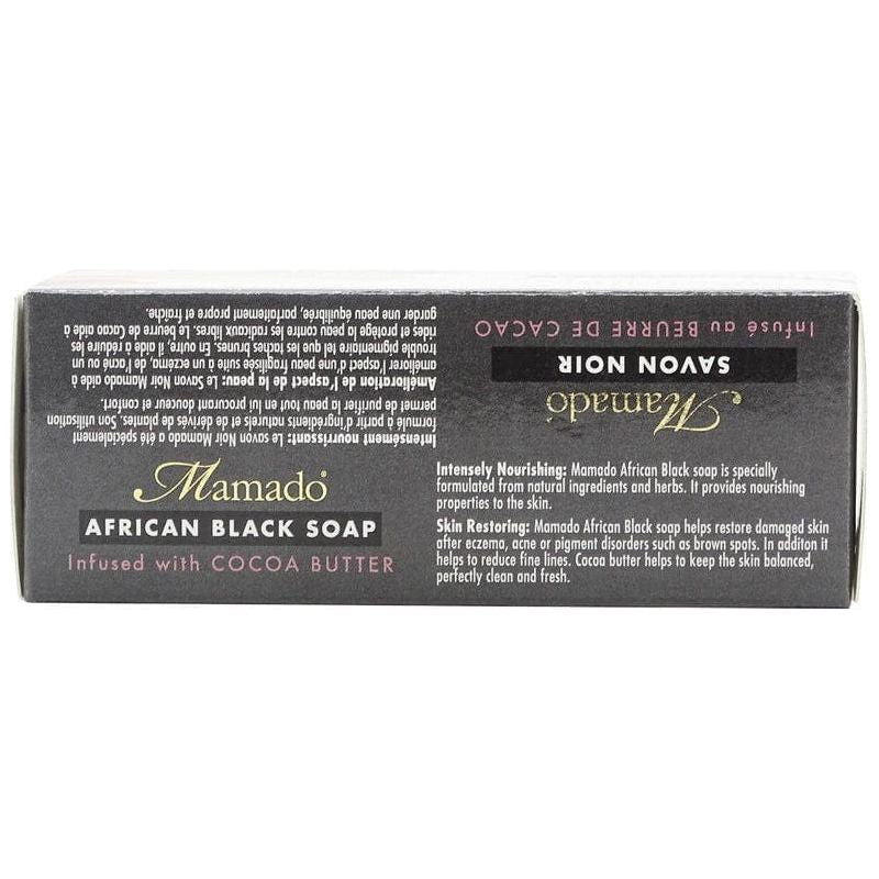 Mamado African Black Soap Infused with Cocoa Butter 200g - Image 2