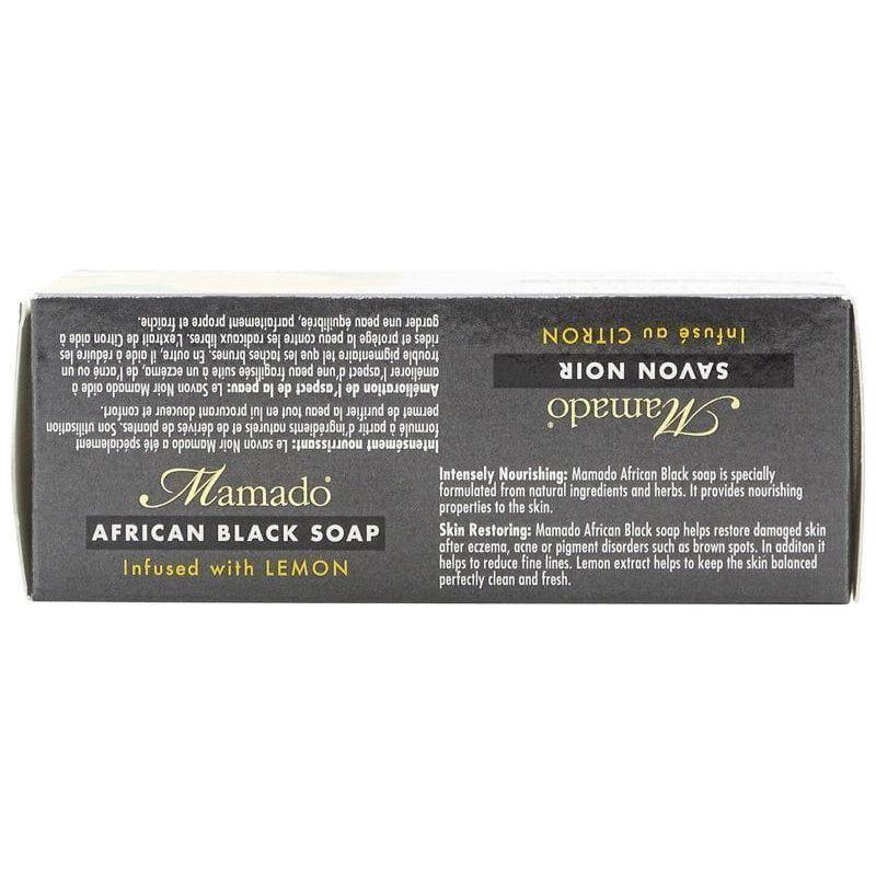 Mamado African Black Soap Infused with Lemon 200g - Image 2
