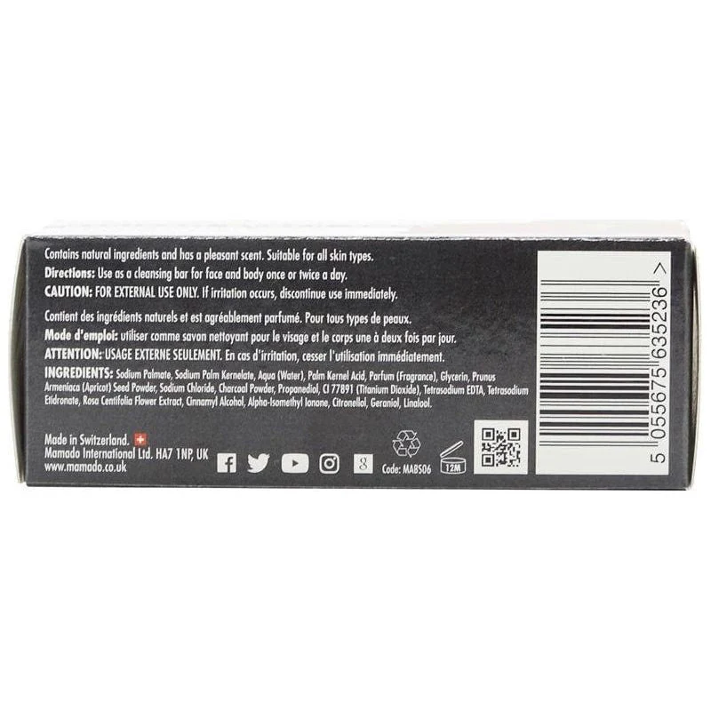 Mamado African Black Soap Infused with Rose 200g - Image 3