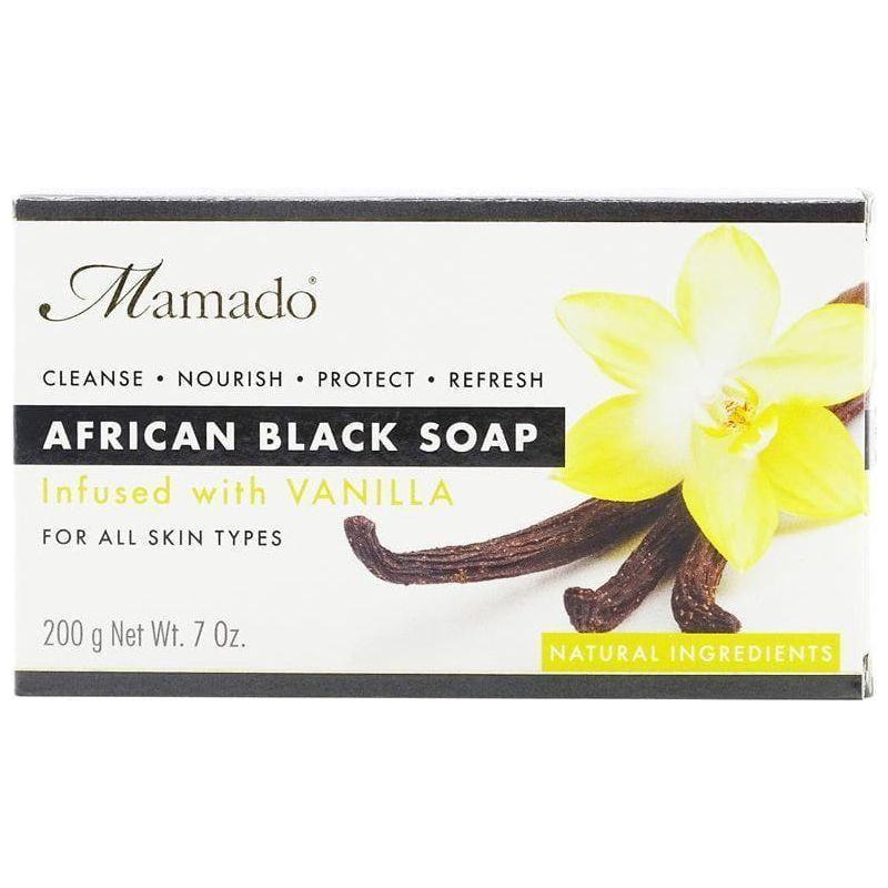 Mamado African Black Soap Infused with Vanilla 200g