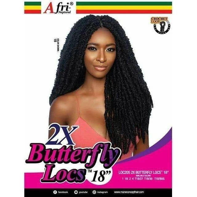 Mane Concept Afri-Naptural 2X Butterfly Locs Kanekalon Fiber 18" - Image 5