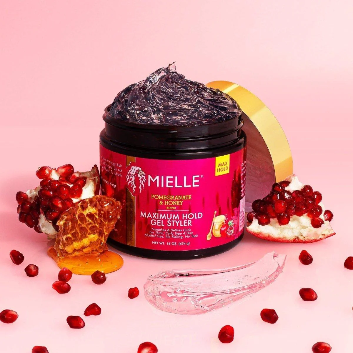 Mielle Pomegranate & Honey Maximum Hold Gel Styler 16oz - Image 3