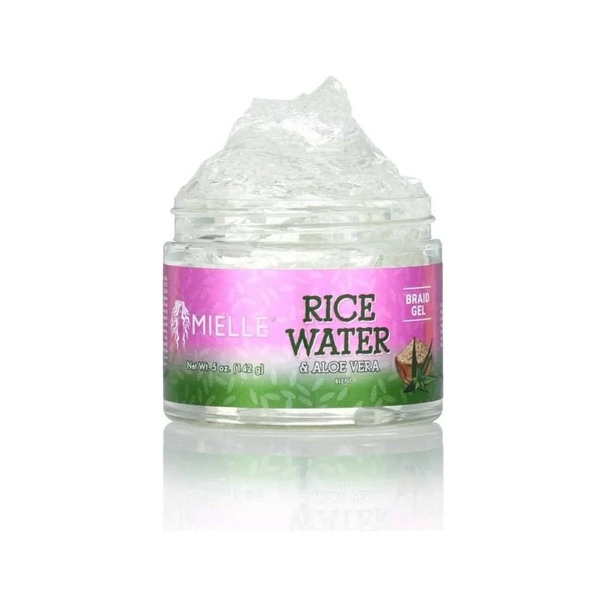 Mielle Rice Water & Aloe Braid Gel 5oz - Image 2