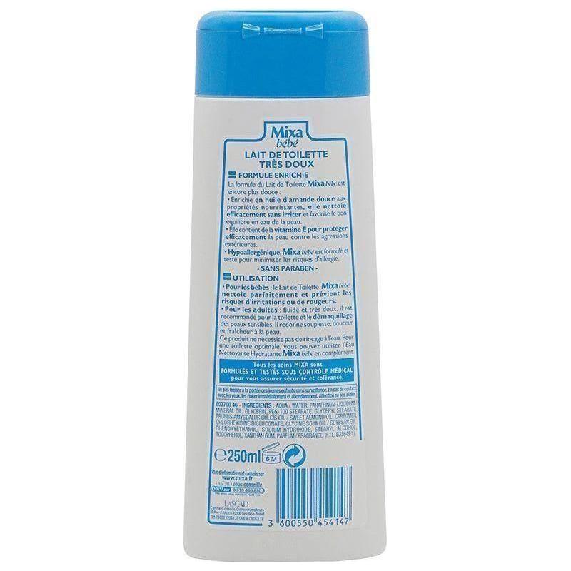 Mixa Bebe Lait De Toilette 250Ml - Image 2