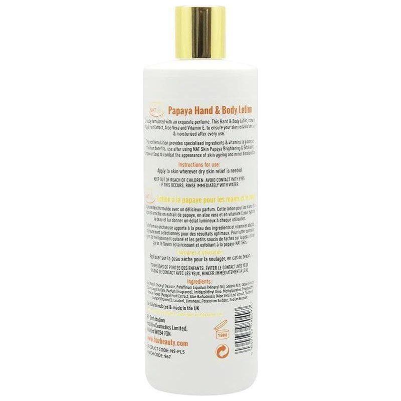 NATskin Papaya Hand & Body Lotion 500ml - Image 2