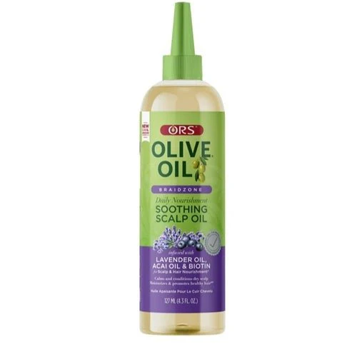 ORS Braidzone Olive Oil Daily Nourishment Soothing Scalp Oil 4.3oz