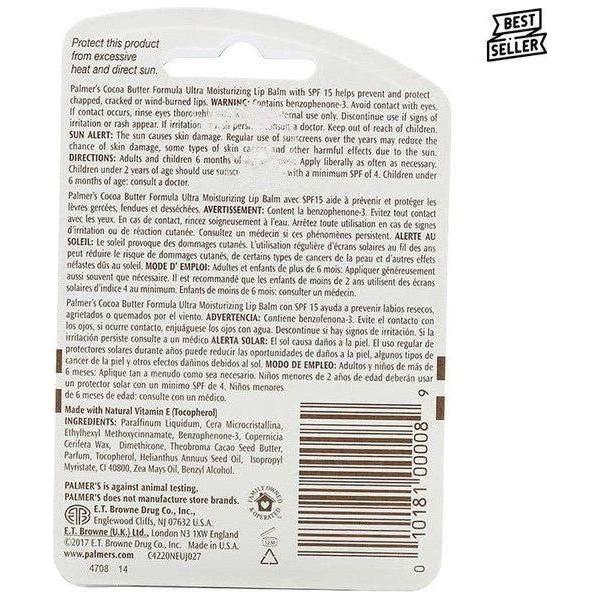 Palmer's Cocoa Butter Formula Original Ultra Moisturizing Lip Balm 4g - Image 3