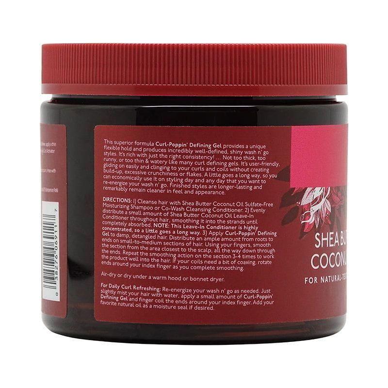Pink Shea Butter Coconut Oil Curl - Poppin' Definning Gel 454g - Image 3