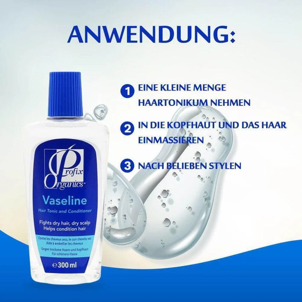 Profix Organics Vaseline Hair Tonic and Conditioner 300 ml - Image 3