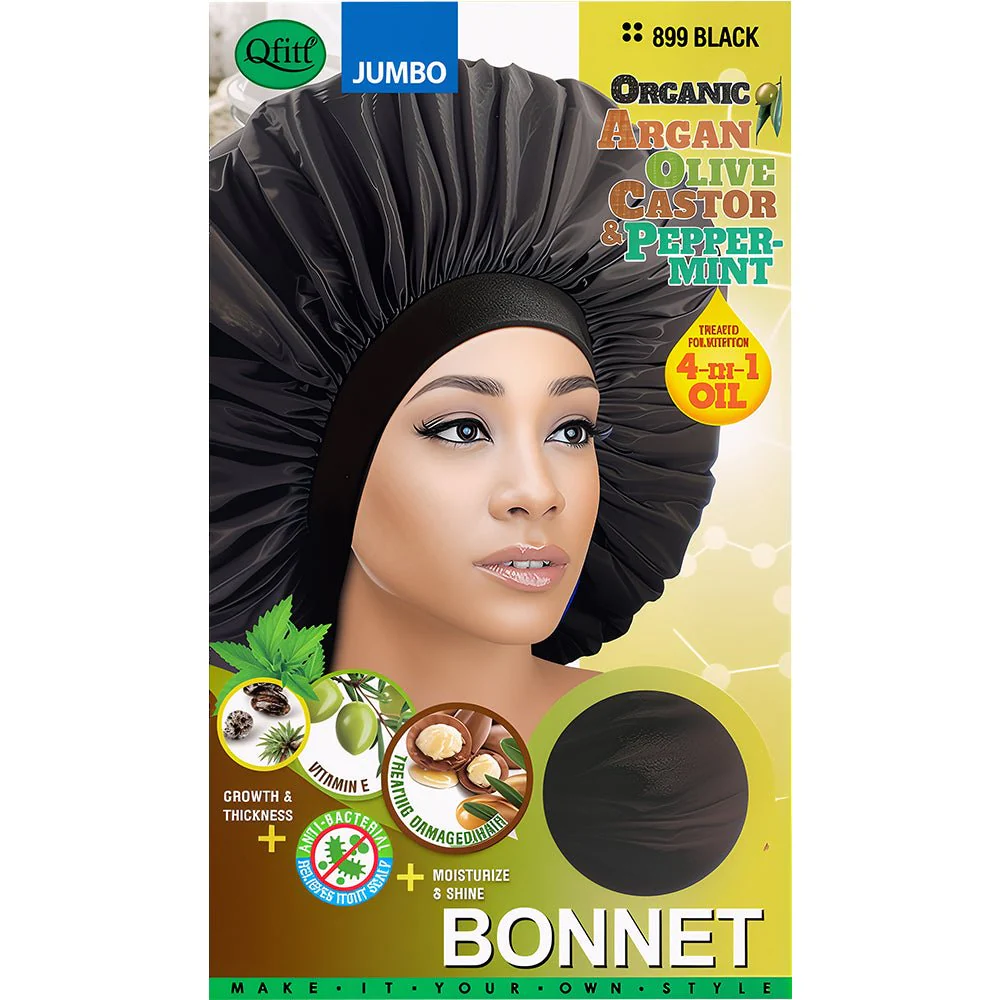 Qfitt Organic Black Bonnet (Jumbo / Large) - Image 2