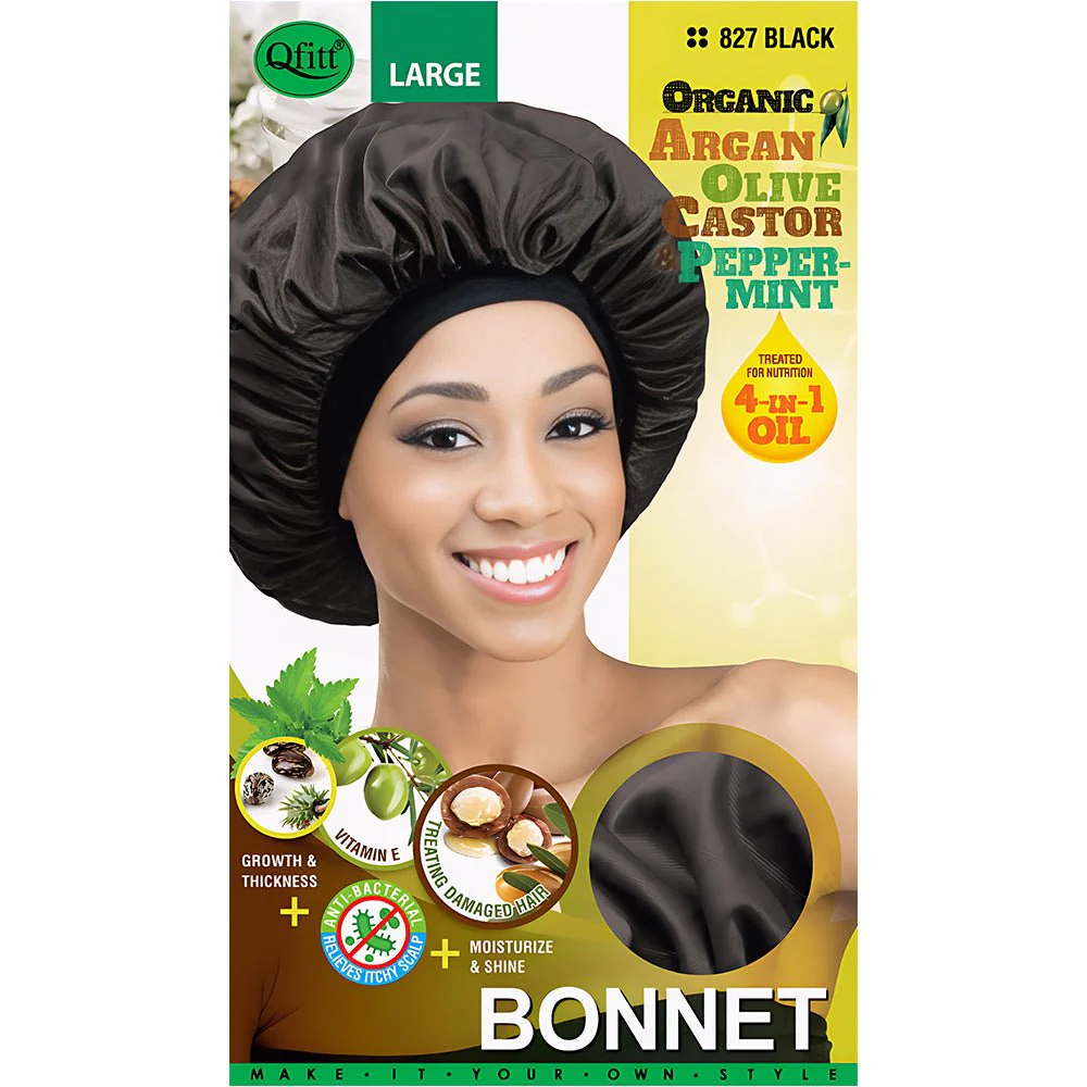 Qfitt Organic Black Bonnet (Jumbo / Large) - Image 3