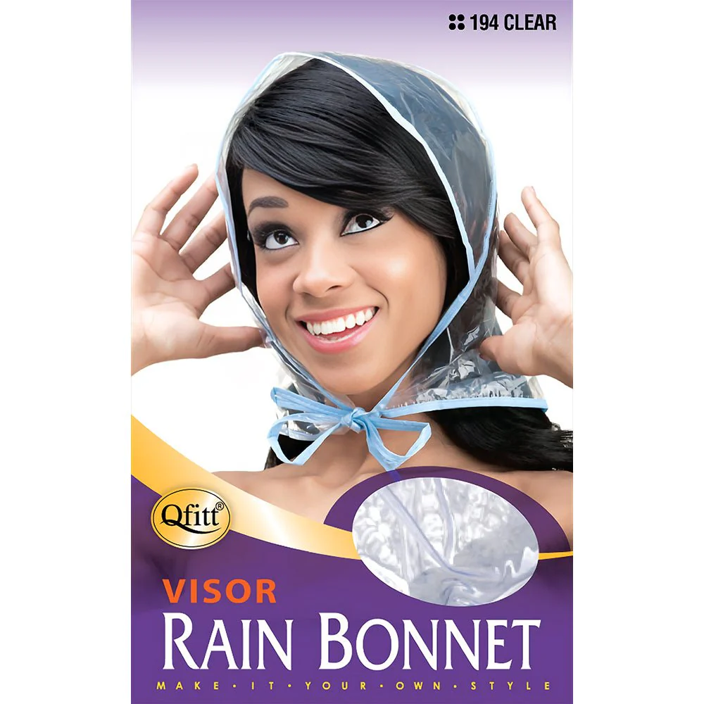 Qfitt Large Rain Bonnet - Clear