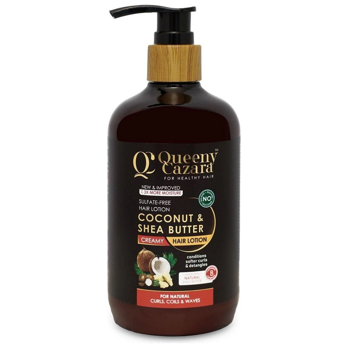 Queeny Cazara Coconut & Shea Butter Hair Lotion 350 ml