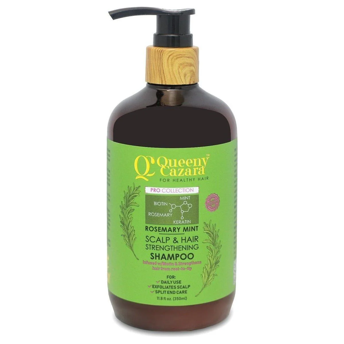 Queeny Cazara Rosemary Mint Shampoo Sculp and Hair Strengthing  350 ml