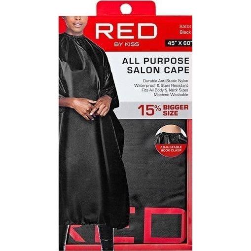 Red By Kiss All Purpose Salon Cape 45* X 60* Black/Leapard/Zebra Black - Image 4