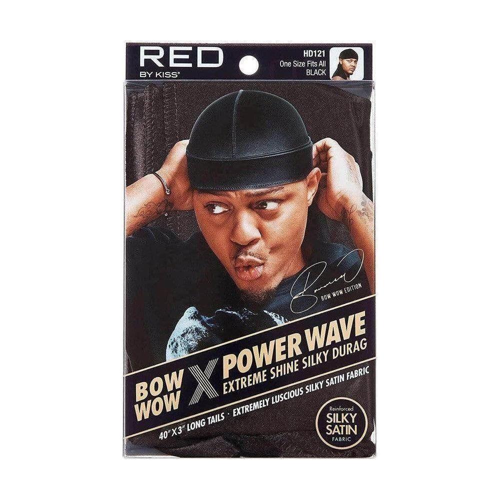 Red By Kiss Bow Wow X Power Wave Extreme Shine Silky Durag - Black