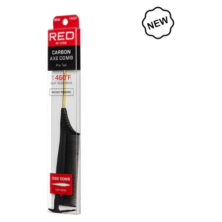 Red by Kiss Carbon Axe Pin/Rat Tail Side Comb - Image 3